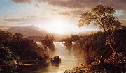 Frederic Edwin Church Landscape with Waterfall